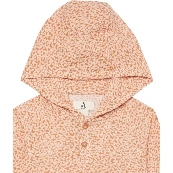 Amazon Essentials Unisex Babies Organic Cotton Gauze Hoodie Previously Amazon AwarePeach Dots Print