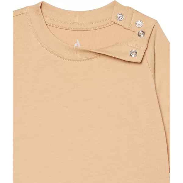 Amazon Essentials Unisex Babies Organic Cotton Long Sleeve TShirt Previously Amazon Aware Pack of 3Neutral