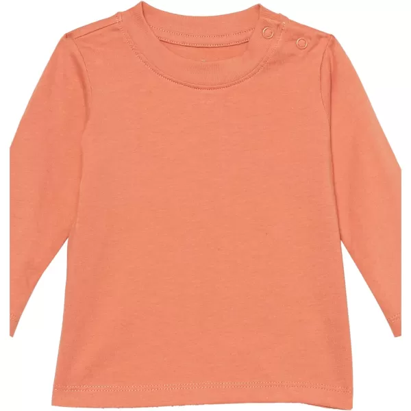 Amazon Essentials Unisex Babies Organic Cotton Long Sleeve TShirt Previously Amazon Aware Pack of 3Pink