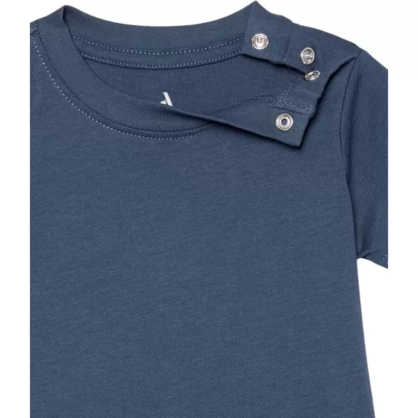 Amazon Essentials Unisex Babies Organic Cotton Short Sleeve TShirt Previously Amazon Aware Pack of 3Blue