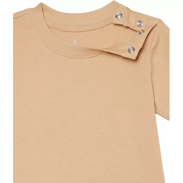Amazon Essentials Unisex Babies Organic Cotton Short Sleeve TShirt Previously Amazon Aware Pack of 3Neutral