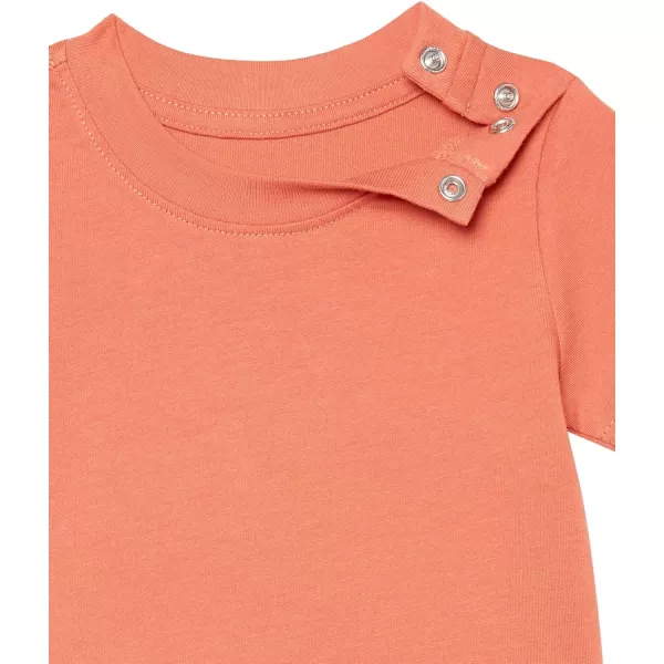 Amazon Essentials Unisex Babies Organic Cotton Short Sleeve TShirt Previously Amazon Aware Pack of 3Pink