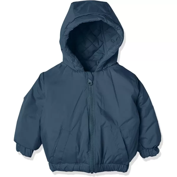 Amazon Essentials Unisex Babies Reversible Lightweight Puffer Jacket Previously Amazon AwareDark Navy