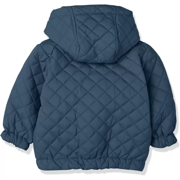Amazon Essentials Unisex Babies Reversible Lightweight Puffer Jacket Previously Amazon AwareDark Navy