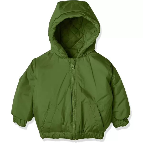 Amazon Essentials Unisex Babies Reversible Lightweight Puffer Jacket Previously Amazon AwareDeep Green