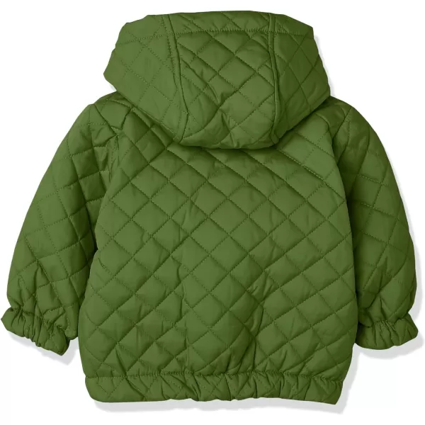 Amazon Essentials Unisex Babies Reversible Lightweight Puffer Jacket Previously Amazon AwareDeep Green