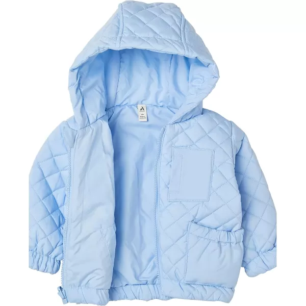 Amazon Essentials Unisex Babies Reversible Lightweight Puffer Jacket Previously Amazon AwareLight Blue