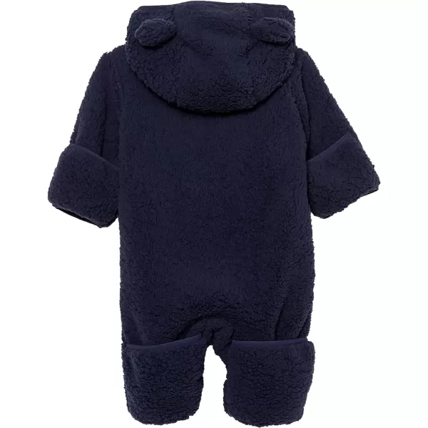 Amazon Essentials Unisex Babies Sherpa Fleece Bunting SuitDark Navy