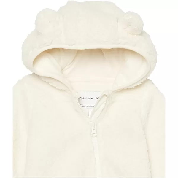 Amazon Essentials Unisex Babies Sherpa Fleece Bunting SuitIvory
