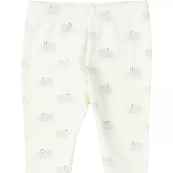 Amazon Essentials Unisex Babies Toddlers and Kids Leggings5 Blue StripeGrey HeatherLime Green DotsOffwhite HippoPale Blue