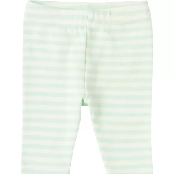 Amazon Essentials Unisex Babies Toddlers and Kids Leggings5 Blue StripeGrey HeatherLime Green DotsOffwhite HippoPale Blue