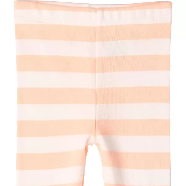 Amazon Essentials Unisex Babies Toddlers and Kids Leggings5 Grey HeatherOffwhiteOrange Rugby StripeCarrotsRabbit