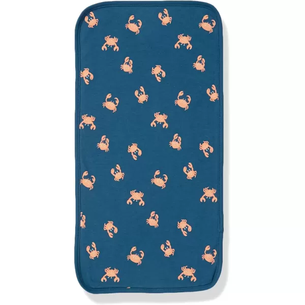 Amazon Essentials Unisex Kids Burp Cloths Pack of 66pack Blue Sea Life