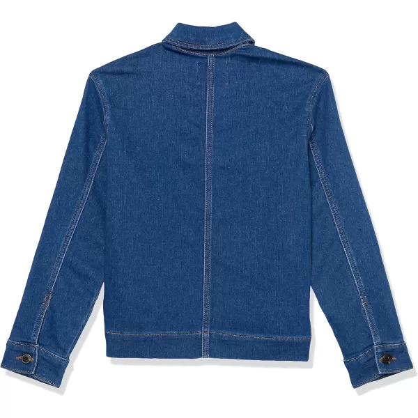 Amazon Essentials Unisex Kids and Toddlers Denim Chore JacketMedium Indigo Wash