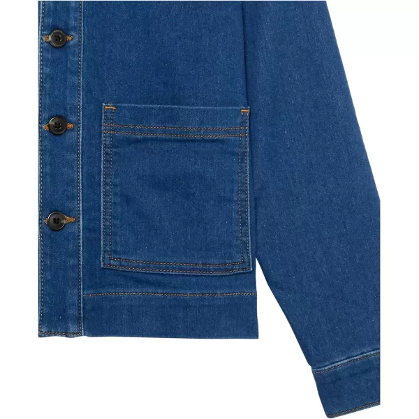 Amazon Essentials Unisex Kids and Toddlers Denim Chore JacketMedium Indigo Wash