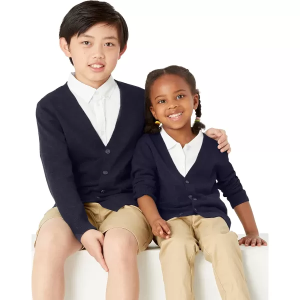 Amazon Essentials Unisex Kids and Toddlers Uniform Cotton Cardigan Sweaters Pack of 2Navy
