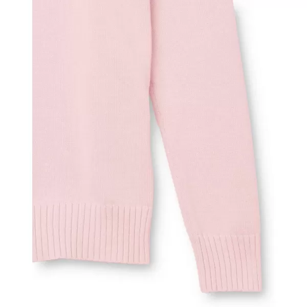 Amazon Essentials Womens 100 Cotton Crewneck Sweater Available in Plus SizeLight Pink