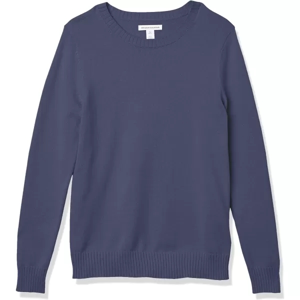 Amazon Essentials Womens 100 Cotton Crewneck Sweater Available in Plus SizeNavy