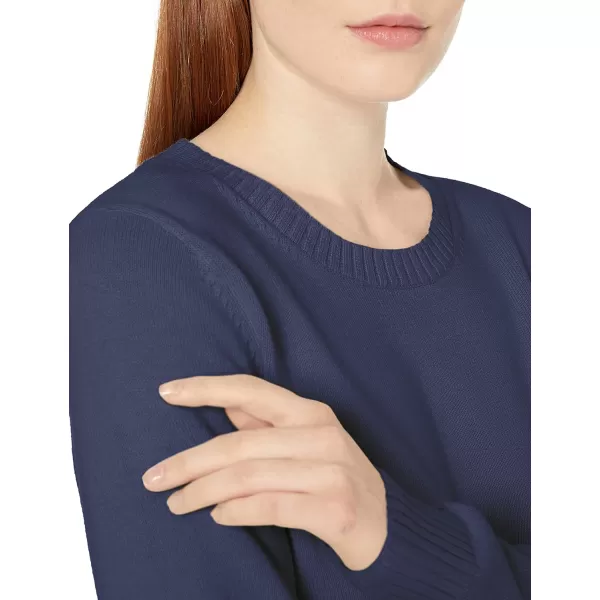 Amazon Essentials Womens 100 Cotton Crewneck Sweater Available in Plus SizeNavy