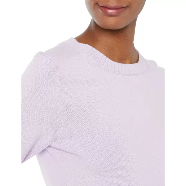 Amazon Essentials Womens 100 Cotton Crewneck Sweater Available in Plus SizePastel Lilac