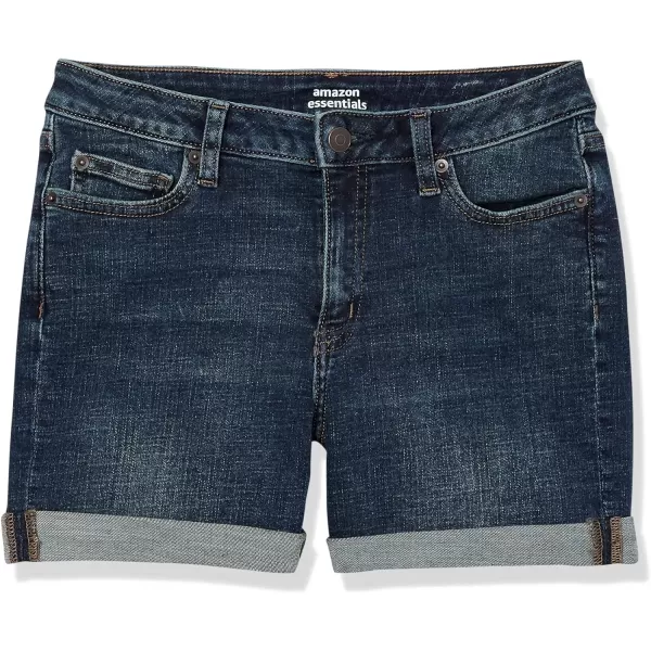 Amazon Essentials Womens 4 Denim ShortDark Denim