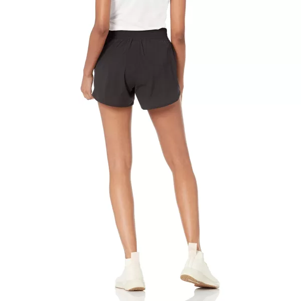 Amazon Essentials Womens 4 Stretch Woven Running ShortBlack