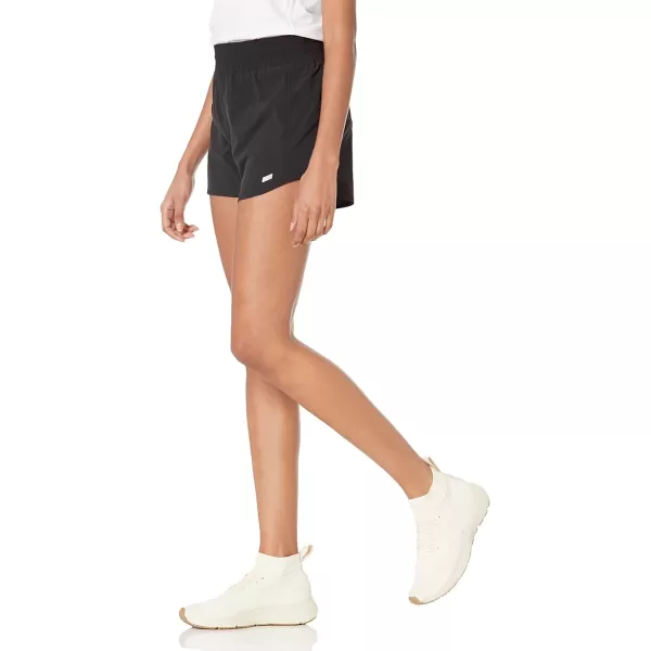 Amazon Essentials Womens 4 Stretch Woven Running ShortBlack