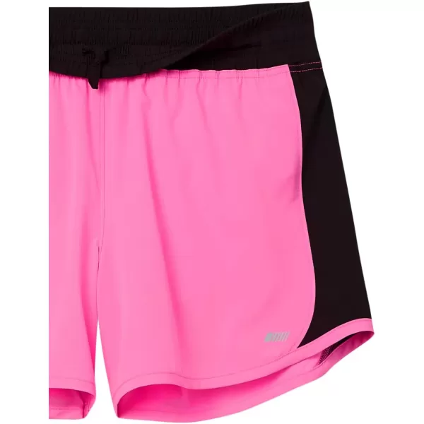 Amazon Essentials Womens 4 Stretch Woven Running ShortBright Pink