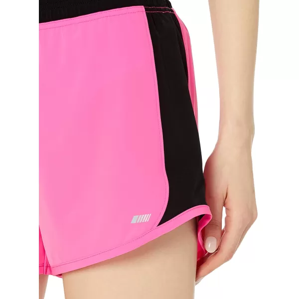 Amazon Essentials Womens 4 Stretch Woven Running ShortBright Pink