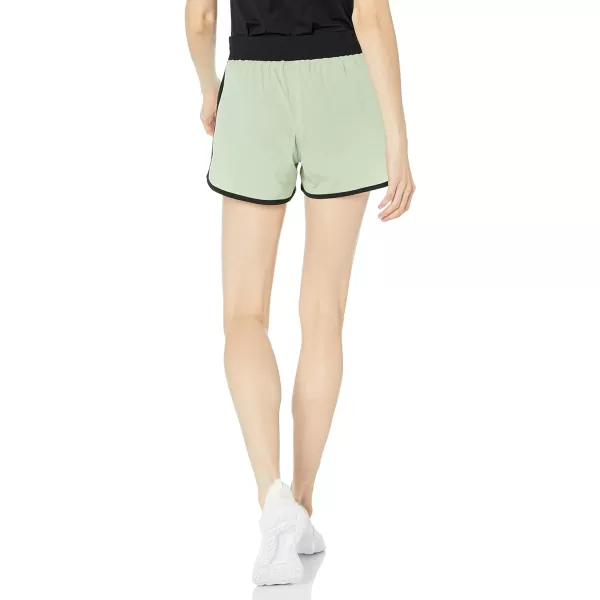 Amazon Essentials Womens 4 Stretch Woven Running ShortLight Green