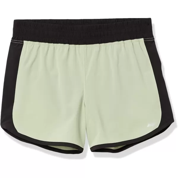 Amazon Essentials Womens 4 Stretch Woven Running ShortLight Green