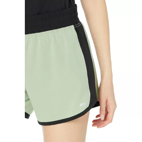 Amazon Essentials Womens 4 Stretch Woven Running ShortLight Green