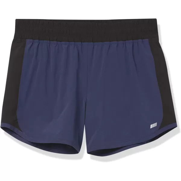 Amazon Essentials Womens 4 Stretch Woven Running ShortNavy