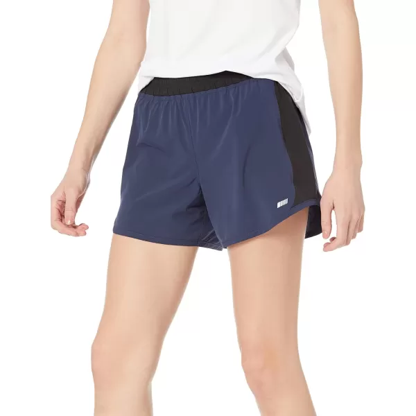 Amazon Essentials Womens 4 Stretch Woven Running ShortNavy