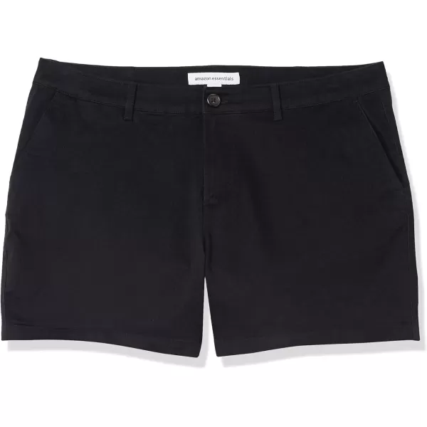 Amazon Essentials Womens 5 Inch Inseam Chino Short Available in Plus SizeBlack