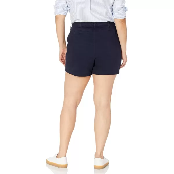 Amazon Essentials Womens 5 Inch Inseam Chino Short Available in Plus SizeNavy