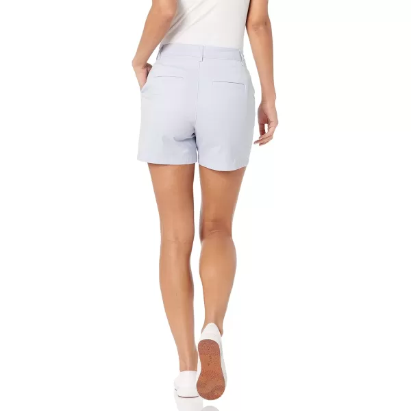 Amazon Essentials Womens 5 Inseam Chino ShortCurvy Light Blue