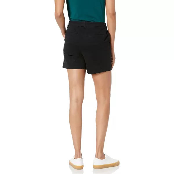 Amazon Essentials Womens 5 Inseam Chino ShortStraight Black