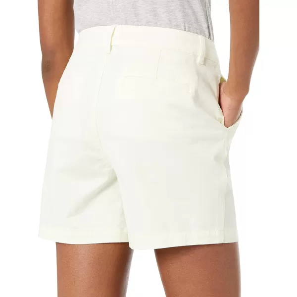 Amazon Essentials Womens 5 Inseam Chino ShortStraight Cream