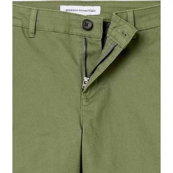 Amazon Essentials Womens 5 Inseam Chino ShortStraight Olive