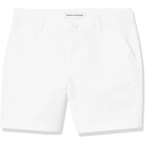 Amazon Essentials Womens 5 Inseam Chino ShortStraight White