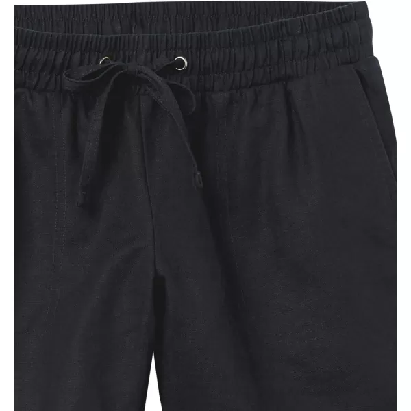 Amazon Essentials Womens 5 Inseam Drawstring Linen Blend Short Available in Plus SizeBlack