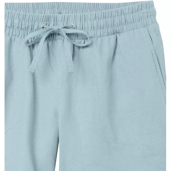 Amazon Essentials Womens 5 Inseam Drawstring Linen Blend Short Available in Plus SizeDusty Blue