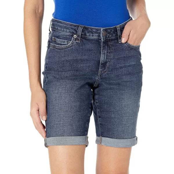 Amazon Essentials Womens 9 Denim Bermuda ShortsDark Denim