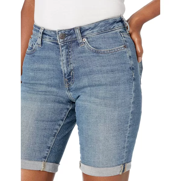 Amazon Essentials Womens 9 Denim Bermuda ShortsMedium Wash