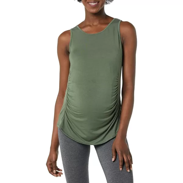 Amazon Essentials Womens Active Maternity Tank Top MultipacksDark Green