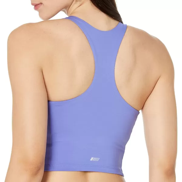 Amazon Essentials Womens Active Sculpt High Neck Racer Back Sports Bra Tank Available in Plus SizeCornflower Blue