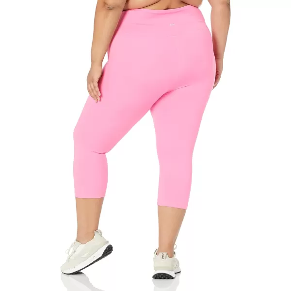 Amazon Essentials Womens Active Sculpt High Rise Capri Legging Available in Plus SizeBright Pink