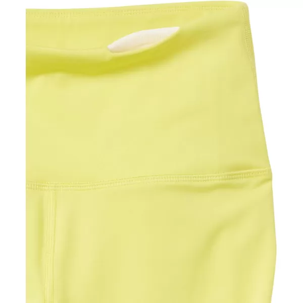 Amazon Essentials Womens Active Sculpt High Rise Capri Legging Available in Plus SizeBright Yellow