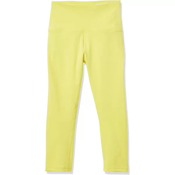 Amazon Essentials Womens Active Sculpt High Rise Capri Legging Available in Plus SizeBright Yellow